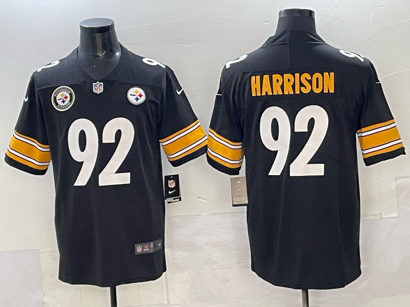 Men Pittsburgh Steelers #92 Harrison black Nike NFL Jersey 003->pittsburgh steelers->NFL Jersey